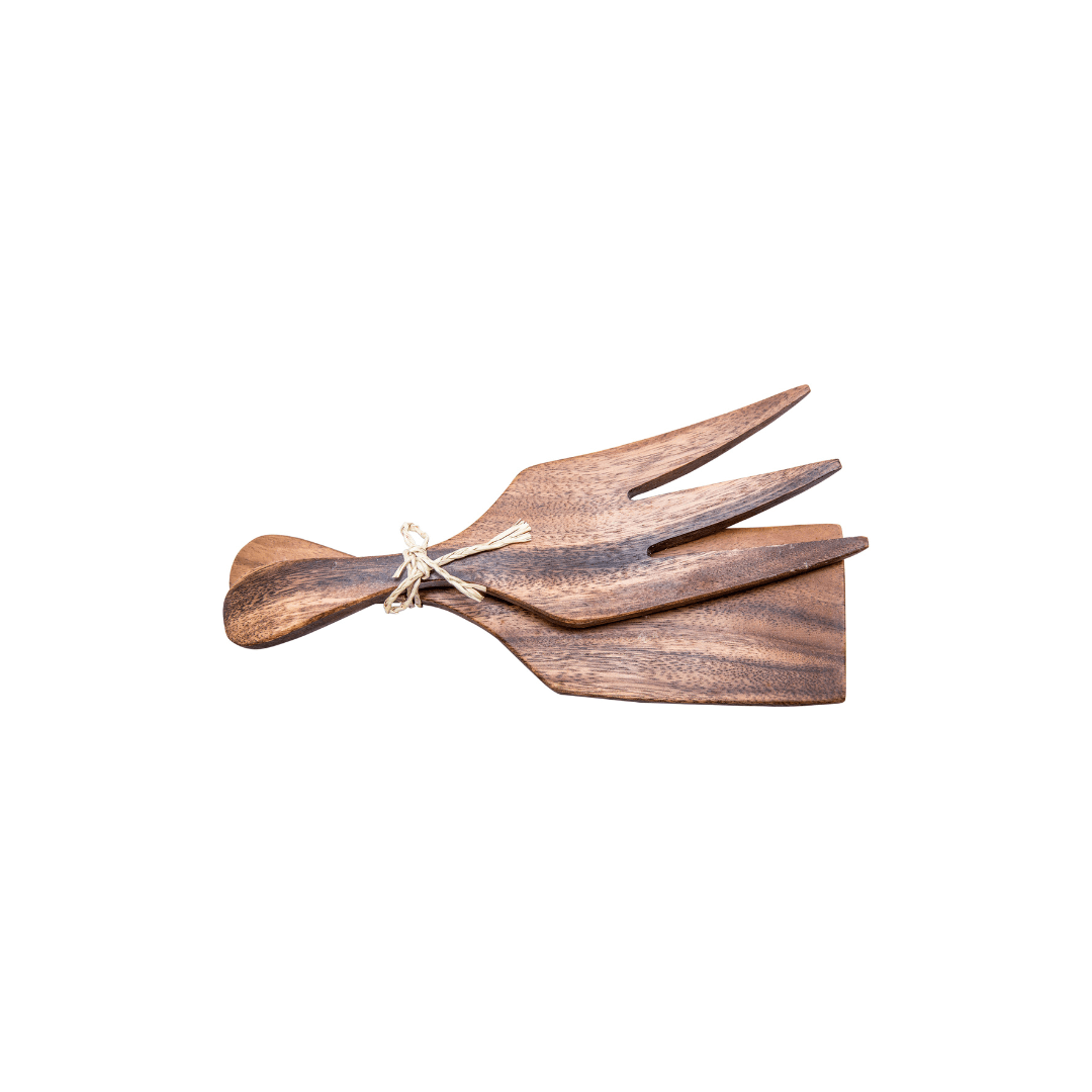 Acacia Fork & Turner Set