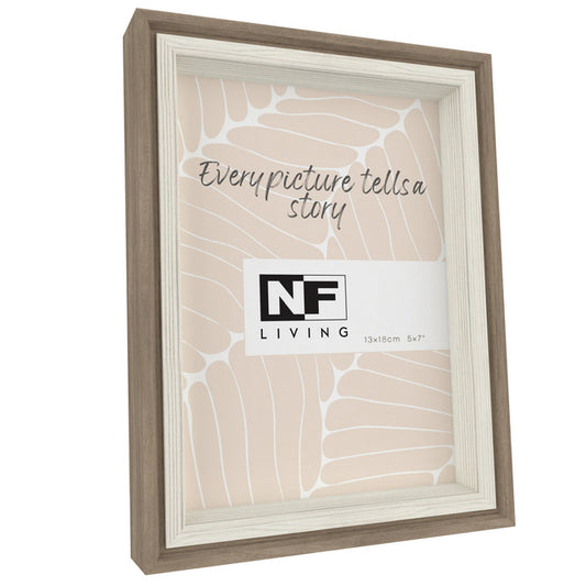 Wooden picture frame two tone