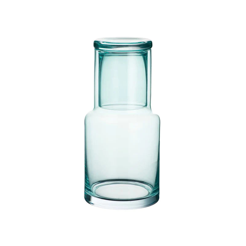 Glass Water Carafe Tumbler Aqua