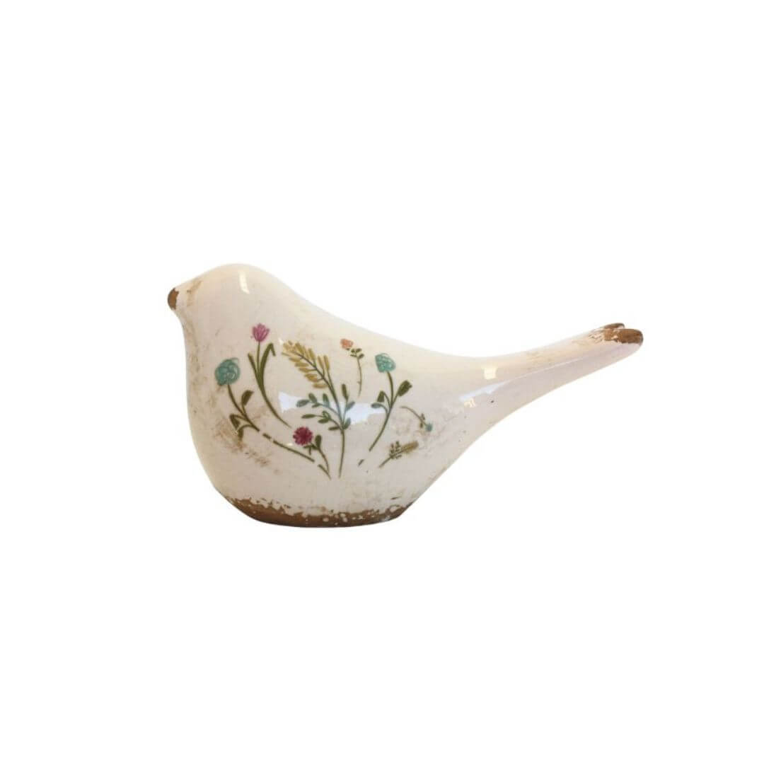 ceramic decorative flower bird