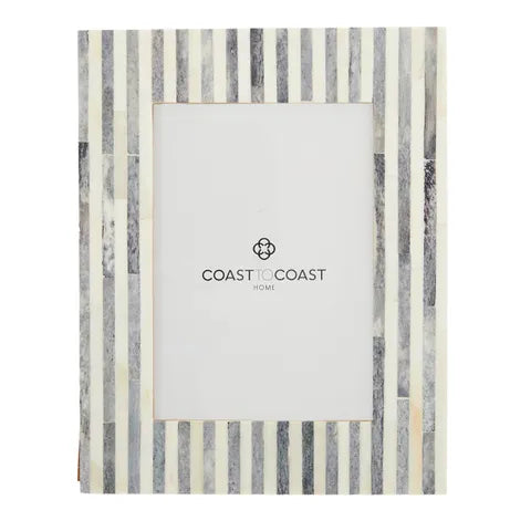 picture frame grey strip bone inlay