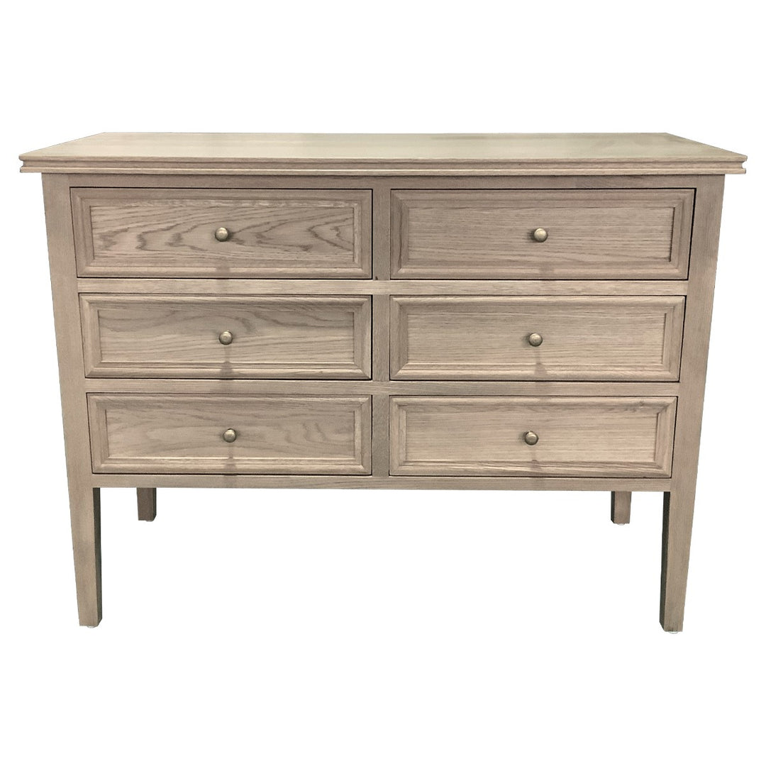 Cleveland 6 Drawer Chest - Weathered Oak
