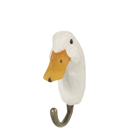Hand Carved wooden Duck wall Hook