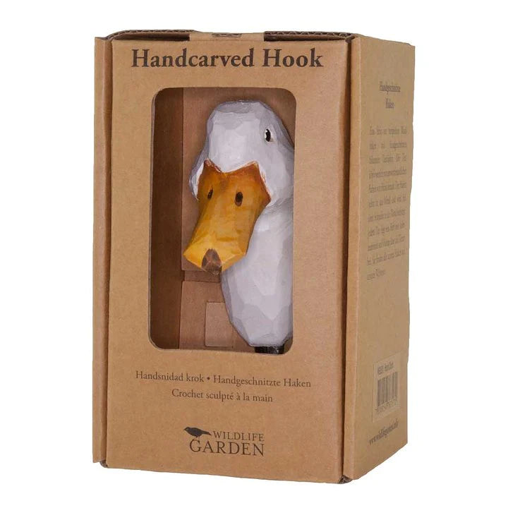 Hand Carved Duck Hook