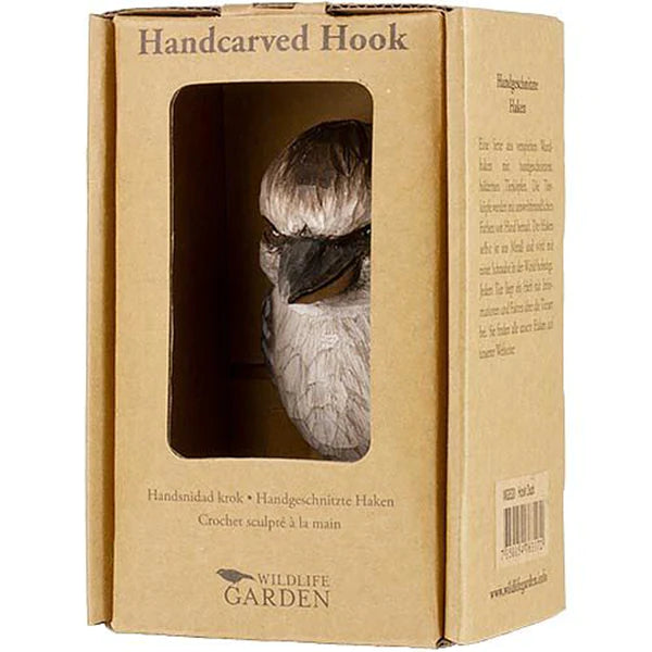 Hand Carved Kookaburra Hook