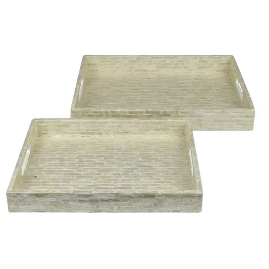 ivory inlay tray rectangular large