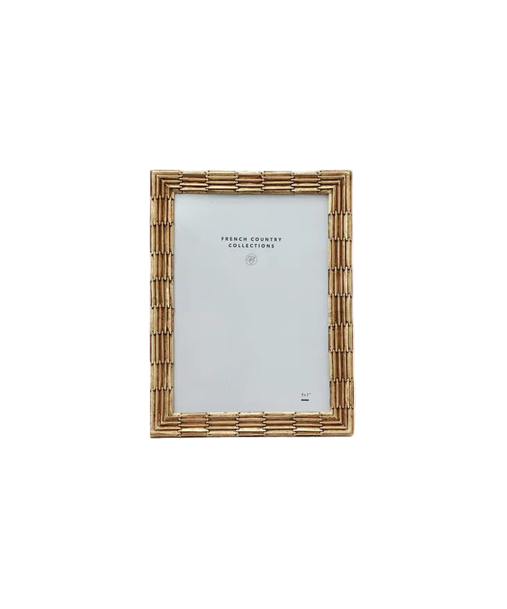Antique gold rigged picture frame 5x7