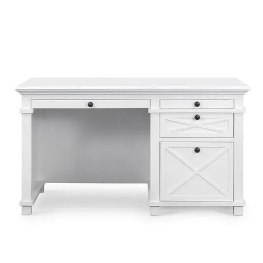 Sorrento Hamptons Desk - White 2 draw