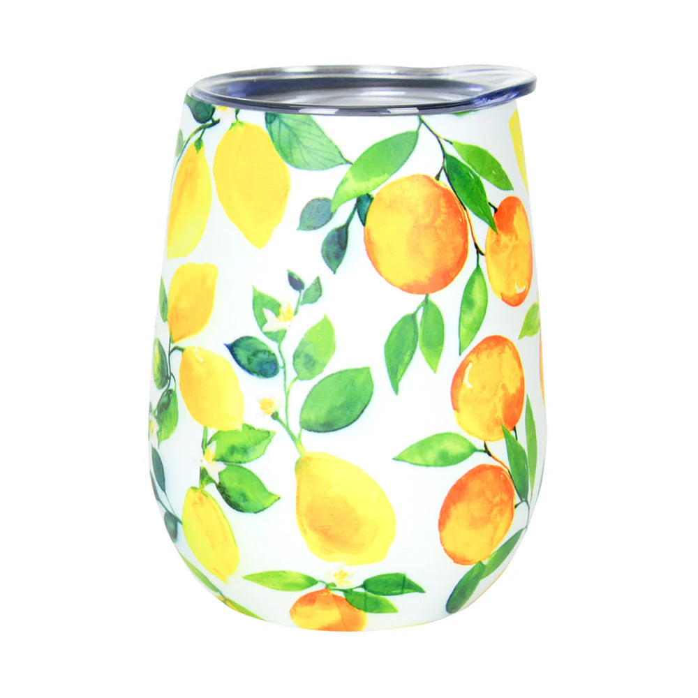 Stainless stell wine tumbler amalfi citrus