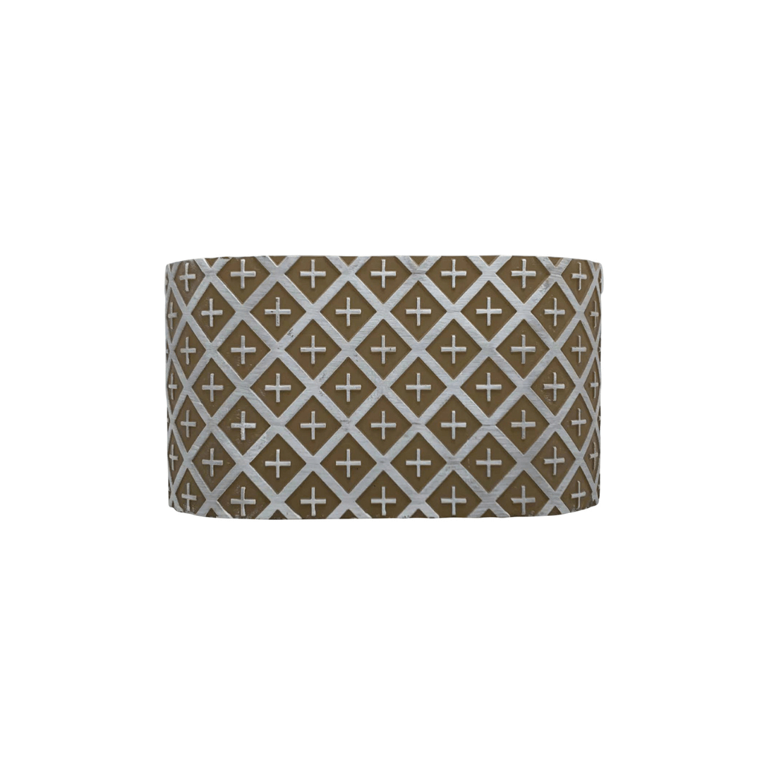 Henry White Crossed Oval Plant Pot
