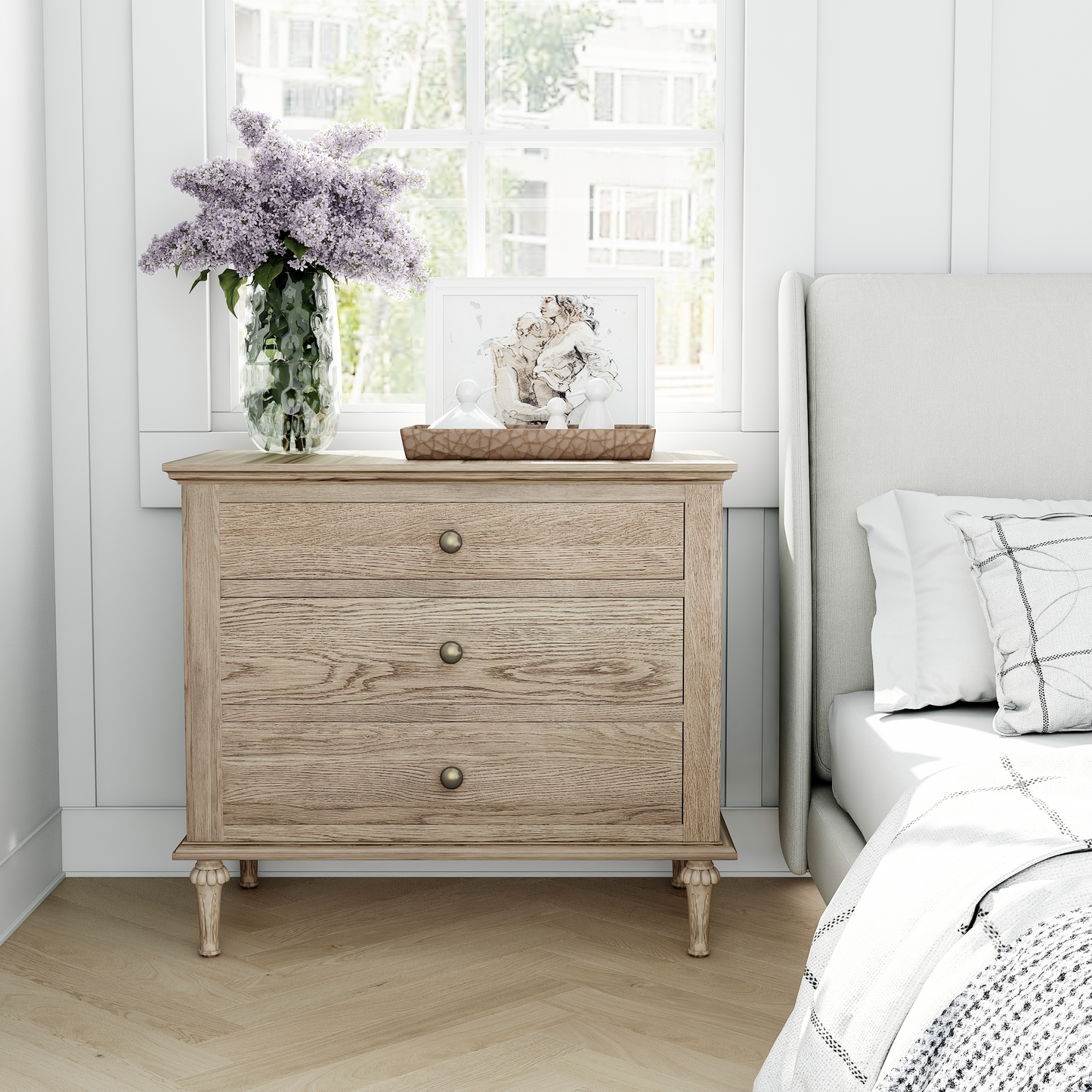 Emmerson Side Table - Large Weathered Oak