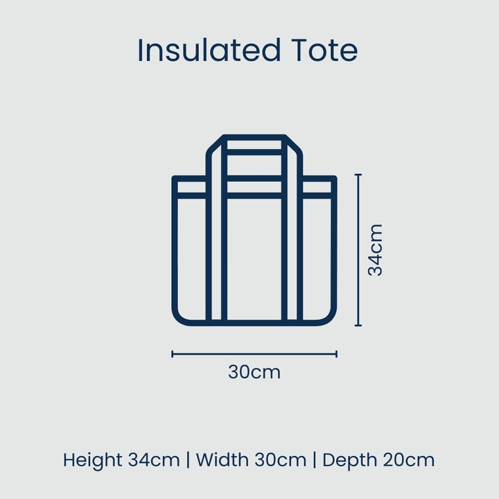 Geo Floral Medium Insulated Tote