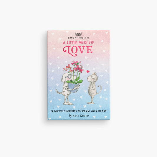 A Little Box of Love 24 affirmation cards + Stand