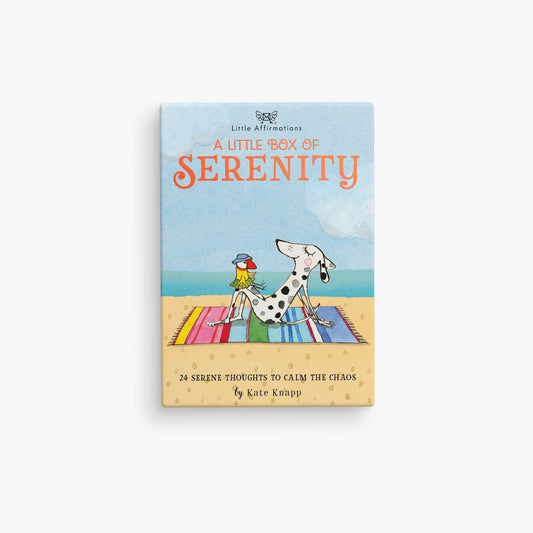 A Little Box of Serenity 24 affirmation cards + Stand