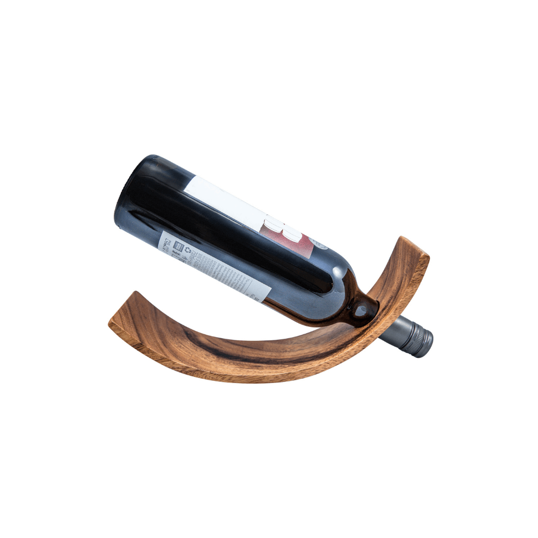 Acacia Curved Wine Bottle Holder