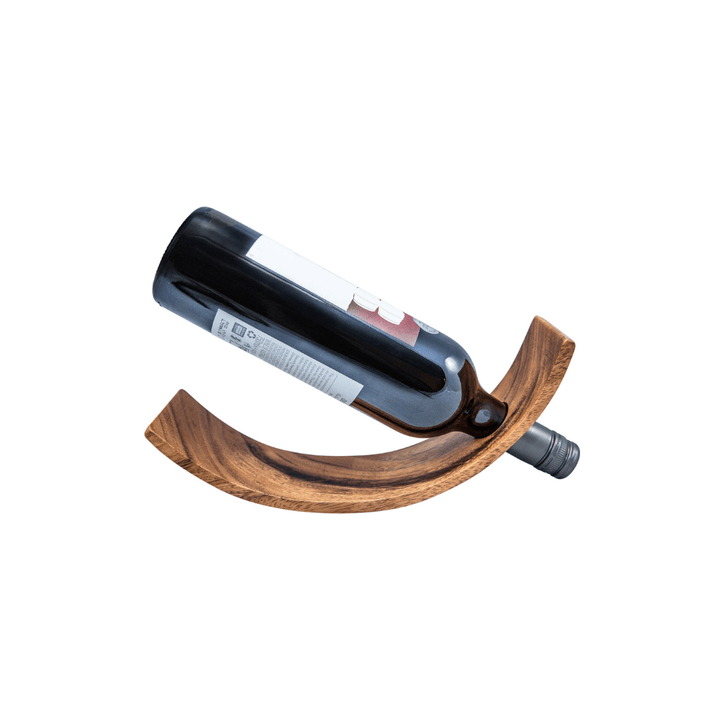 Acacia Curved Wine Bottle Holder