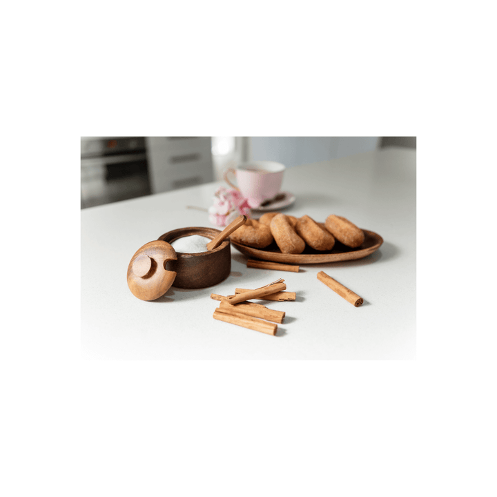 Acacia Sugar/Spice Pot w Spoon
