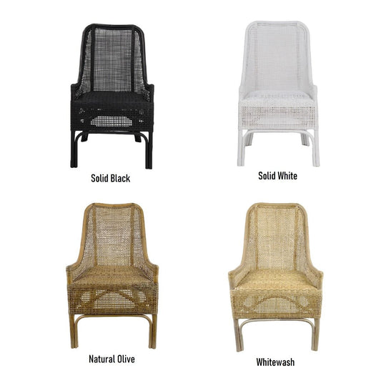 Hamptons Rattan Chair - Various finishes available