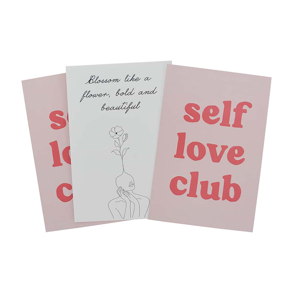 Affirmation Cards Self Love Club Pink