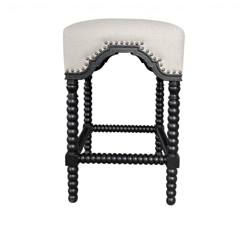 Bobbin Barstool - White or Black Frame