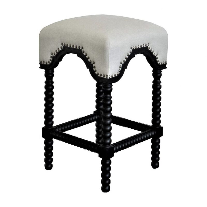 Bobbin Barstool - White or Black Frame