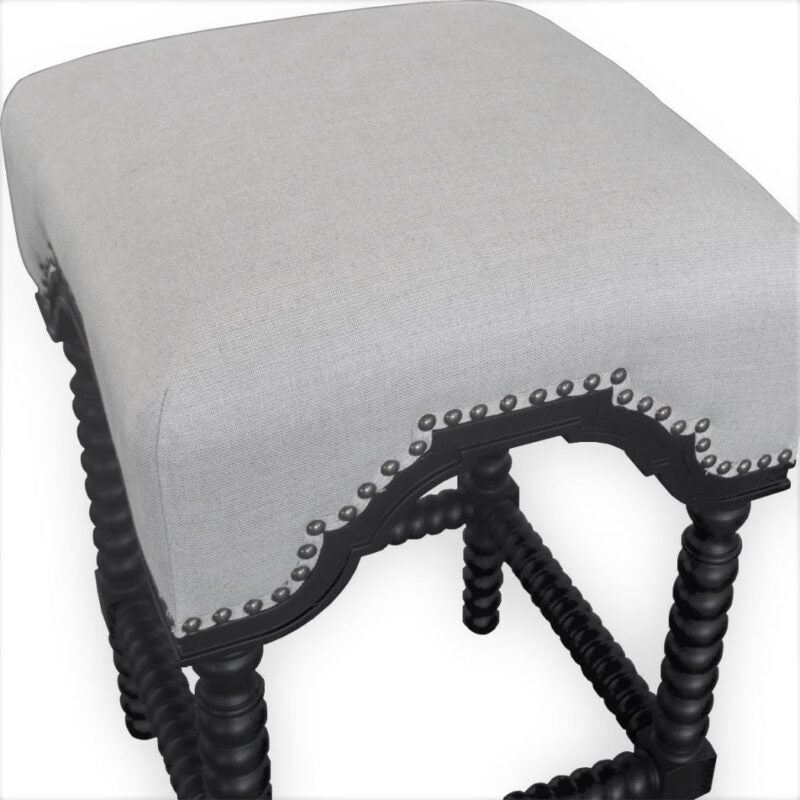 Bobbin Barstool - White or Black Frame