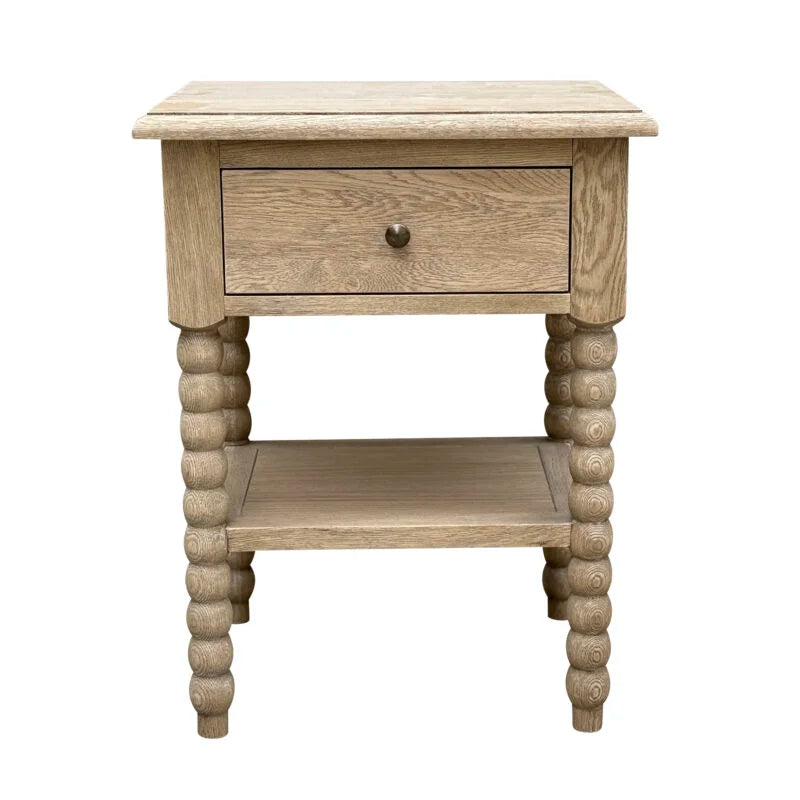 Bobbin Bedside - Weathered Oak - Small