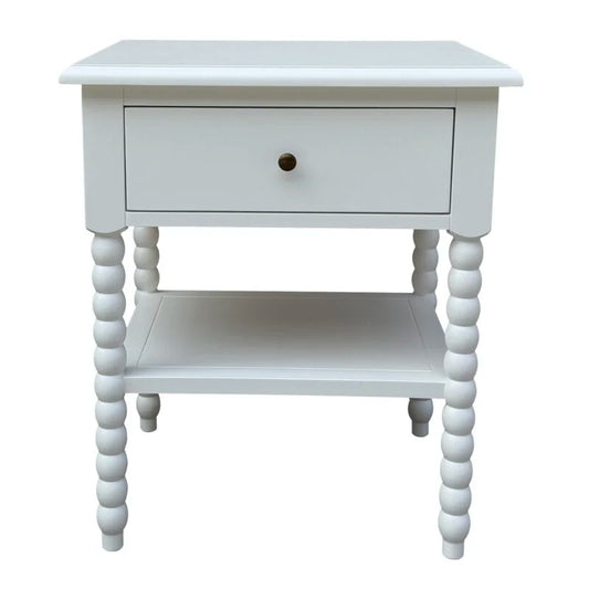 Bobbin Bedside - White - Medium