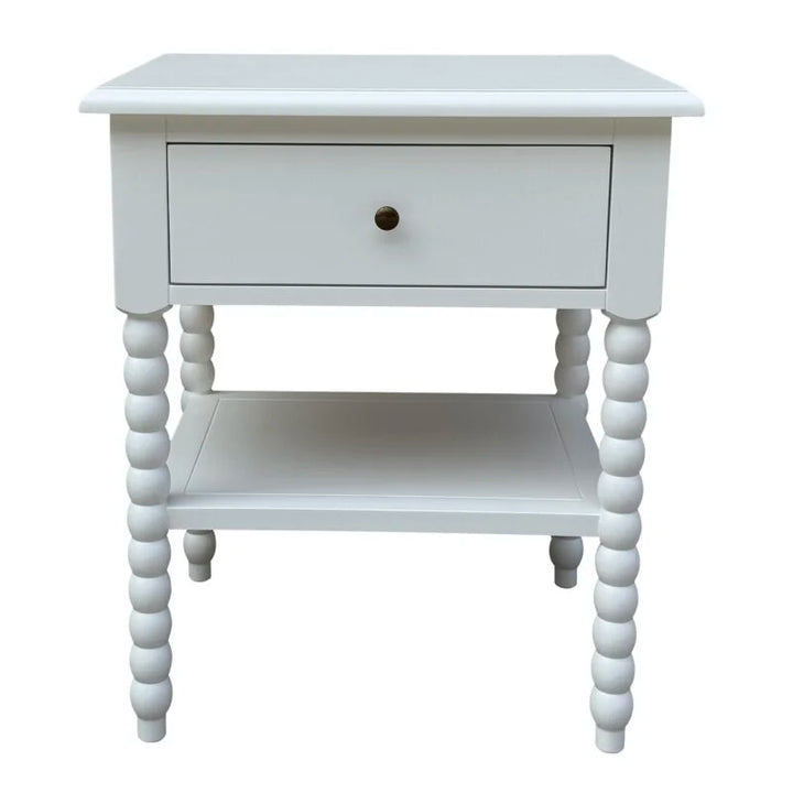 Bobbin Bedside - White - Medium