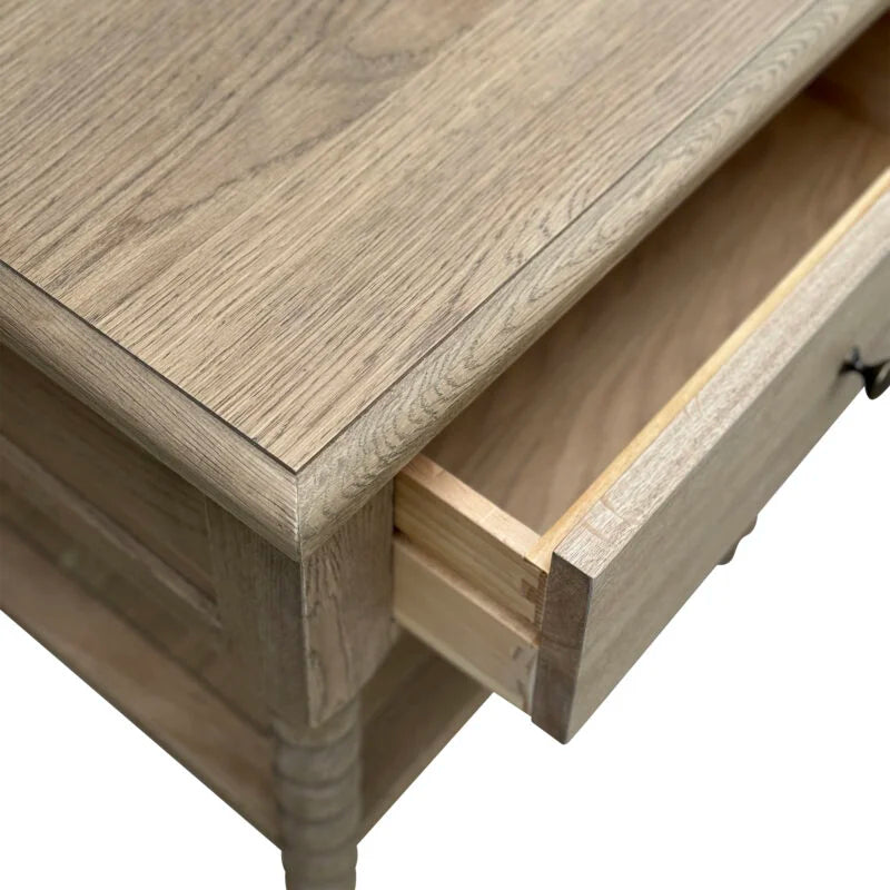 Bobbin Bedside - Weathered Oak - Medium