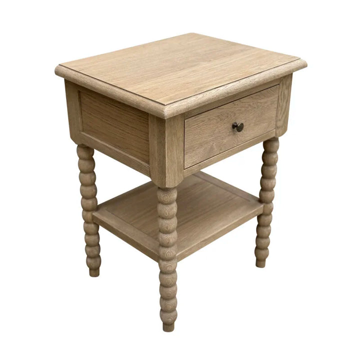 Bobbin Bedside - Weathered Oak - Small