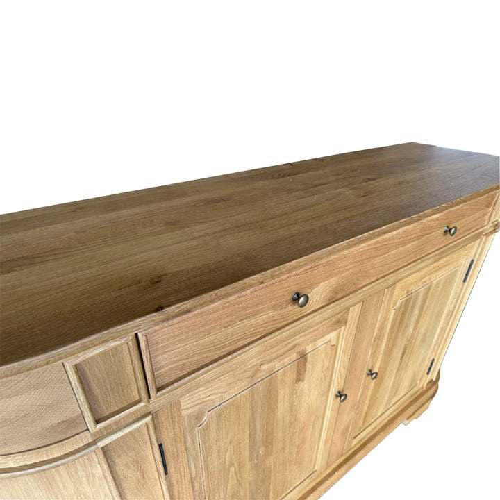 Breslin Curved Sideboard - Natural Oak