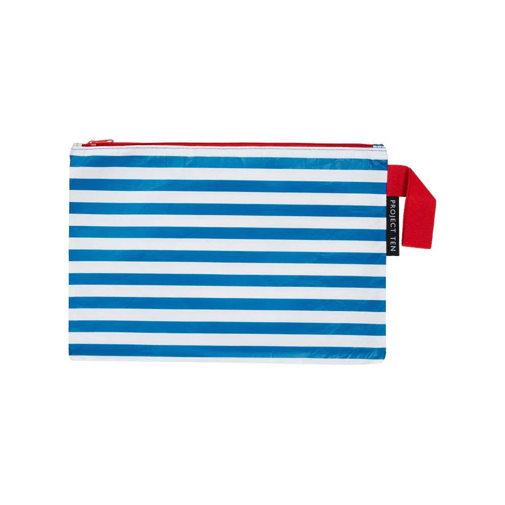 Breton Striped Zip Pouch