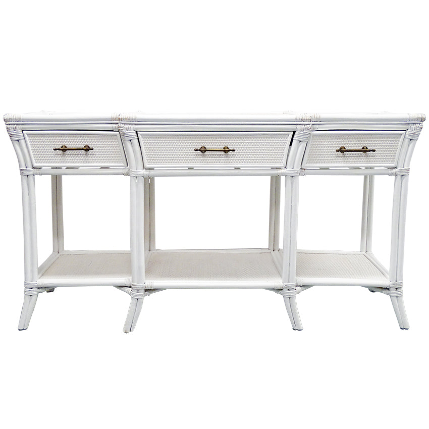 British Colonial Console - White