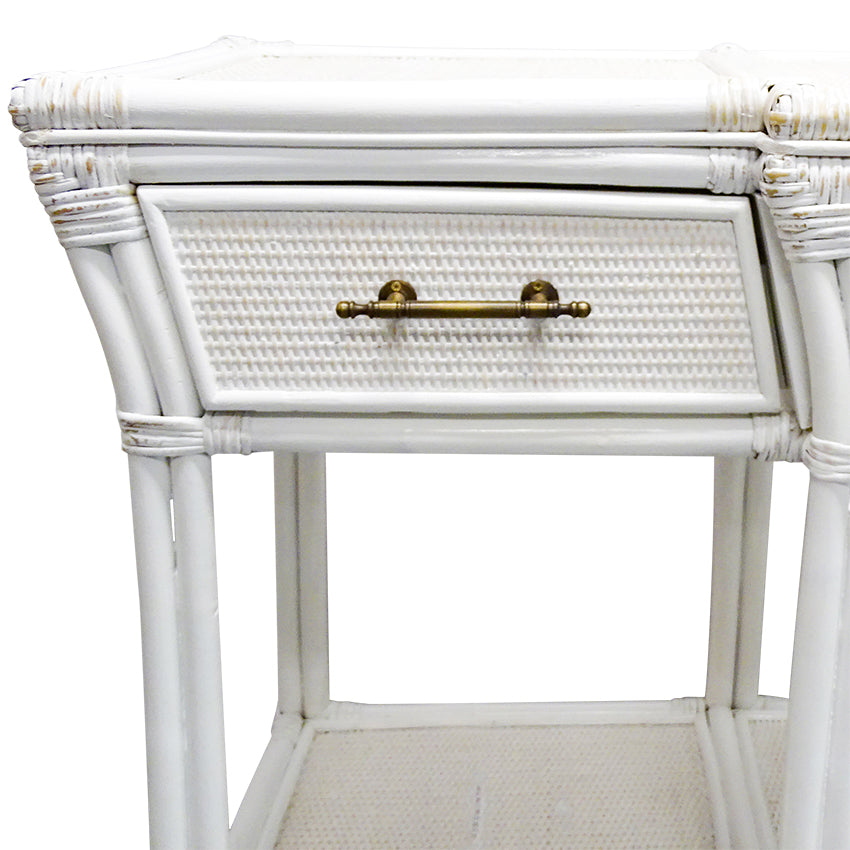 British Colonial Console - White