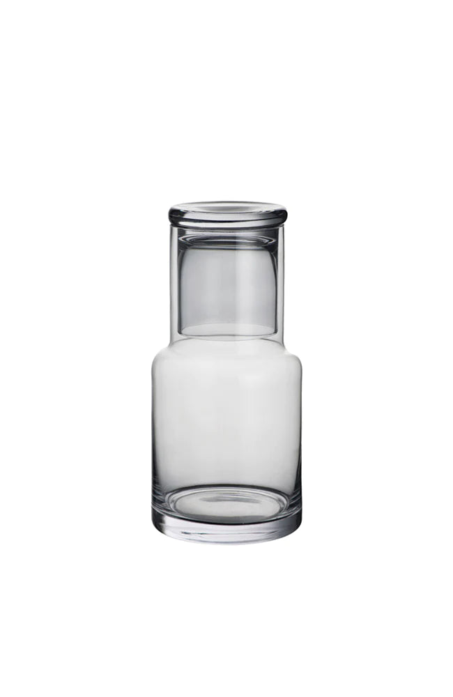 Glass Water Carafe Tumbler Grey