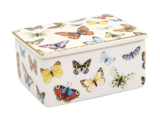 Butterfly Ceramic Trinket Box