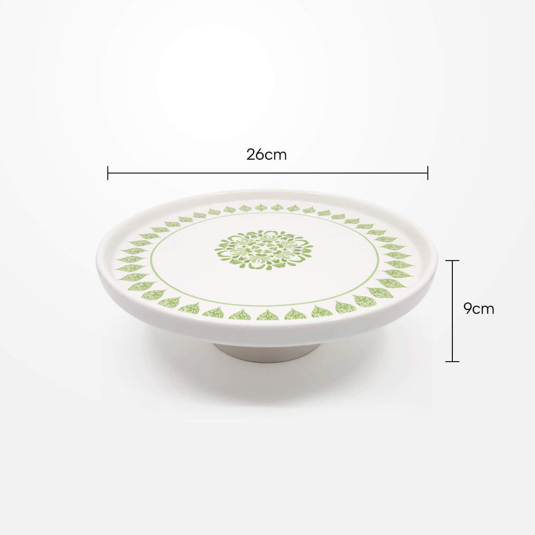 Ceramic Cake Stand - Green