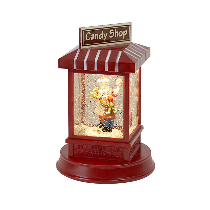 Christmas Resin LED Red Candy Shop