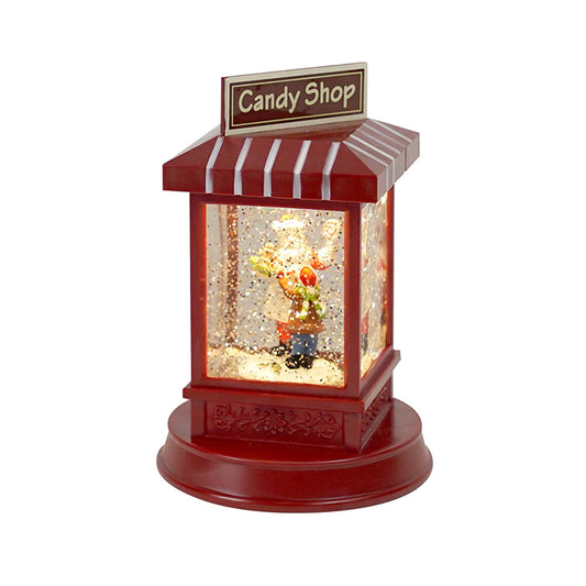 Christmas Resin LED Red Candy Shop