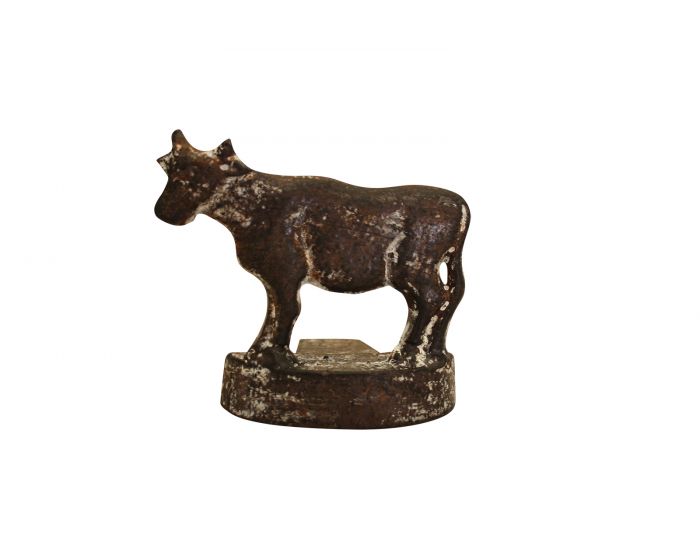 Cow Rustic Metal Doorstop