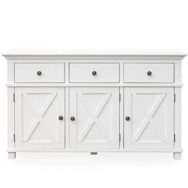 Cross Hamptons 3 Door Buffet white 3 door, 3 draw