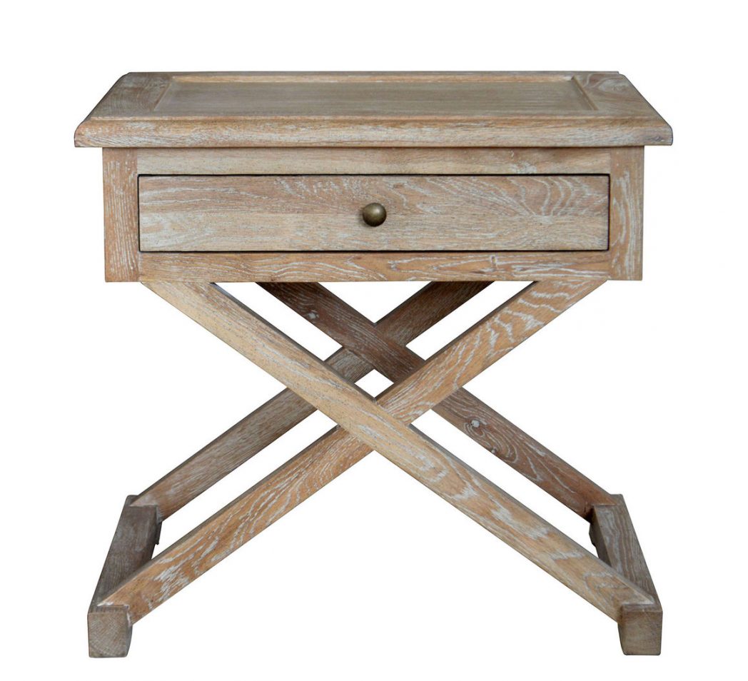 Levi Side Table - Whitewashed Oak