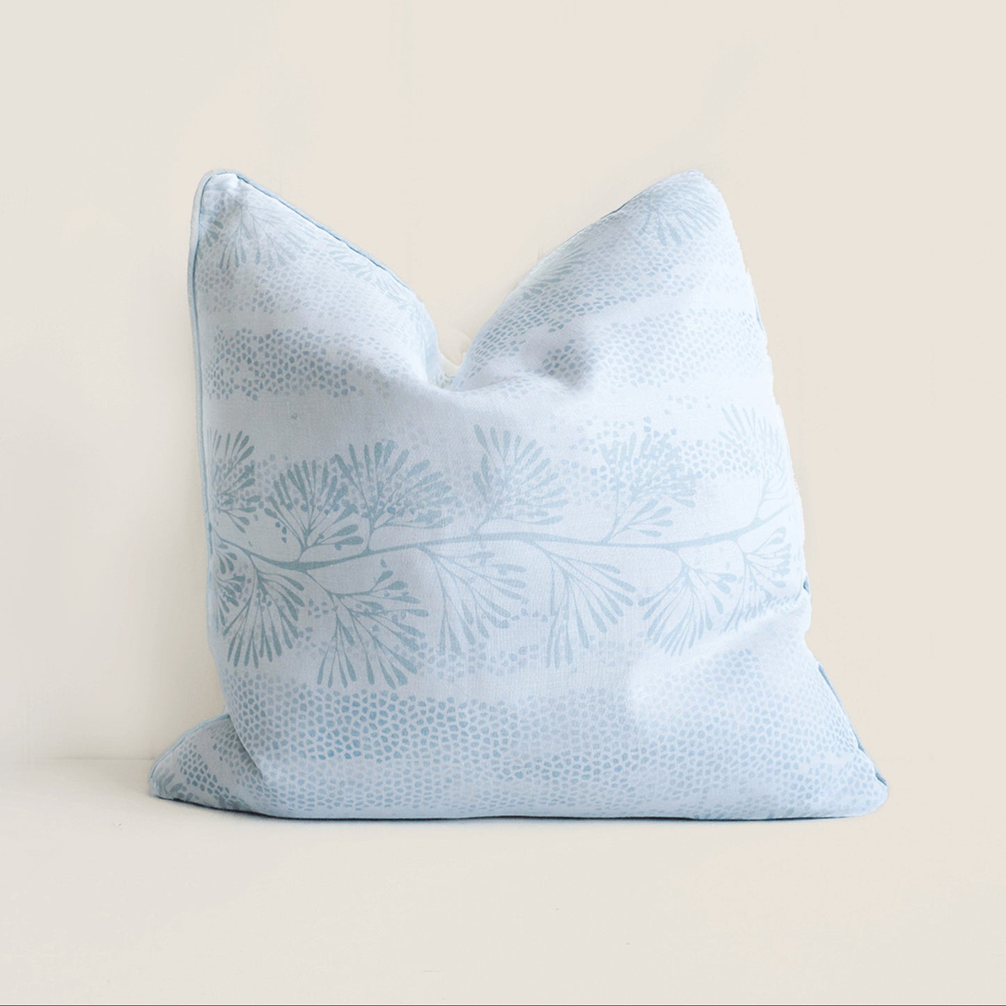 Cushion - Tristana Touch Aqua Blue - Feather Insert