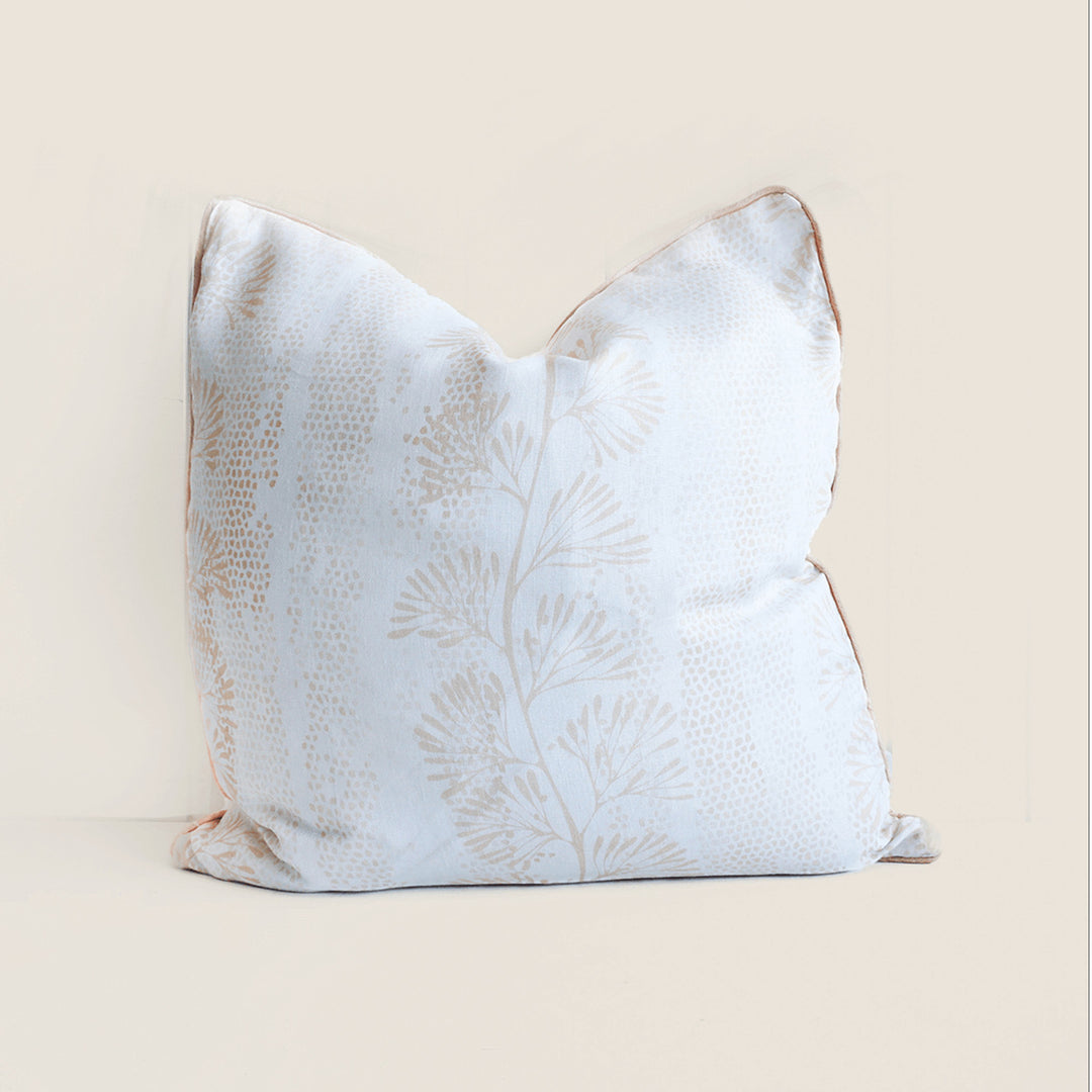 Cushion - Tristana Touch Mustard Peach - Feather Insert