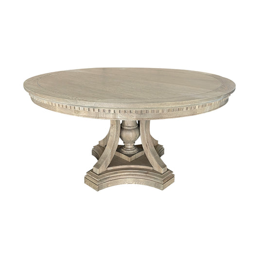 St. James Round Dining Table Weathered Oak