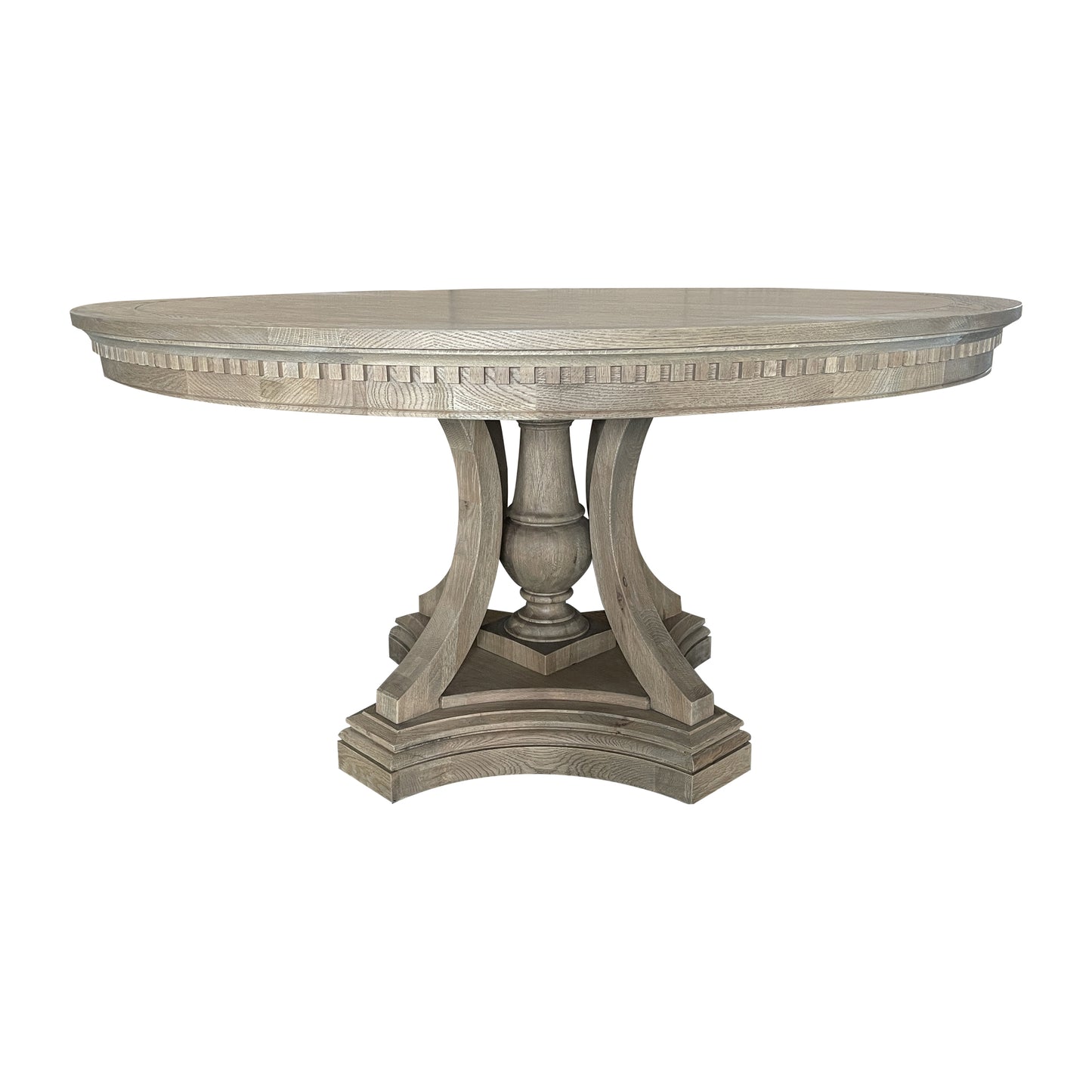 St. James Round Dining Table Weathered Oak