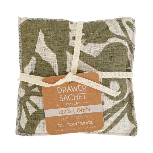 Drawer Sachet - Linen - Abstract Gum