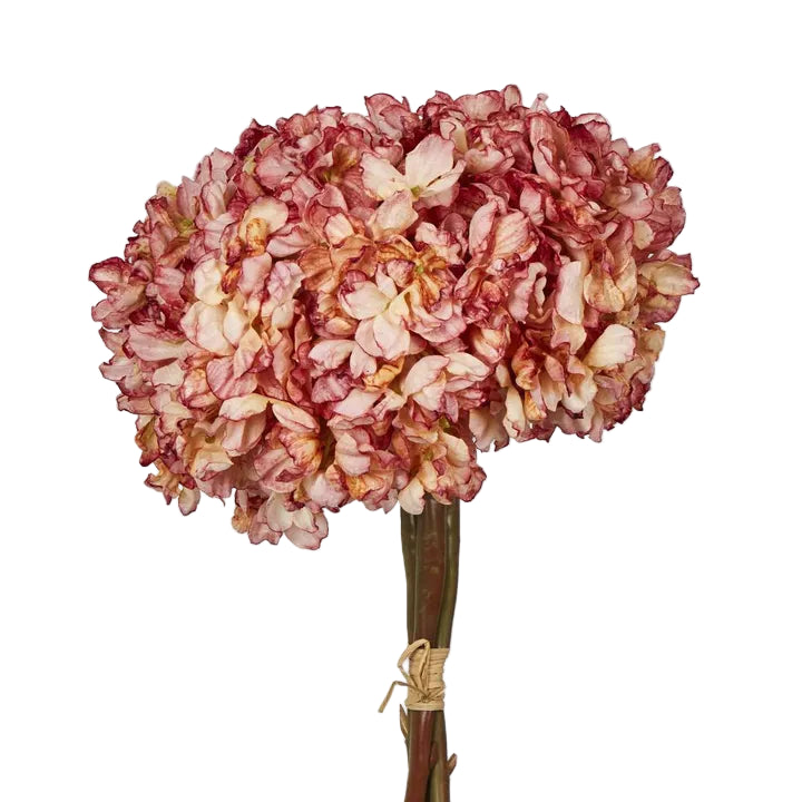 Artificial Dried Pink Hydrangea Bundle