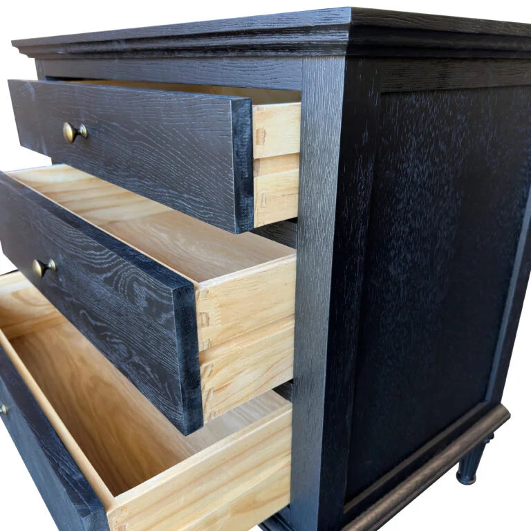 Emmerson Side Table - Large Black Oak